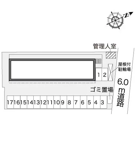 ★手数料０円★北九州市門司区下二十町　月極駐車場（LP）